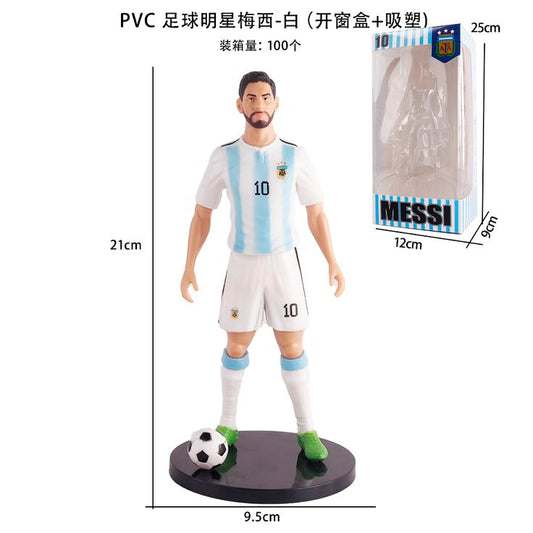 Mesi white blue shirt figure with box