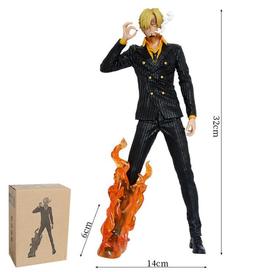 32 cm paisa wasool Black sanji figure ciggrate