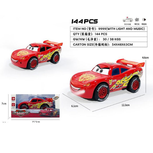 1:36 Cars Random Model With light and music Die cast