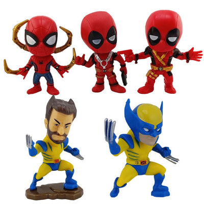 5 pcs Set- Wolvrine & Spidy Set