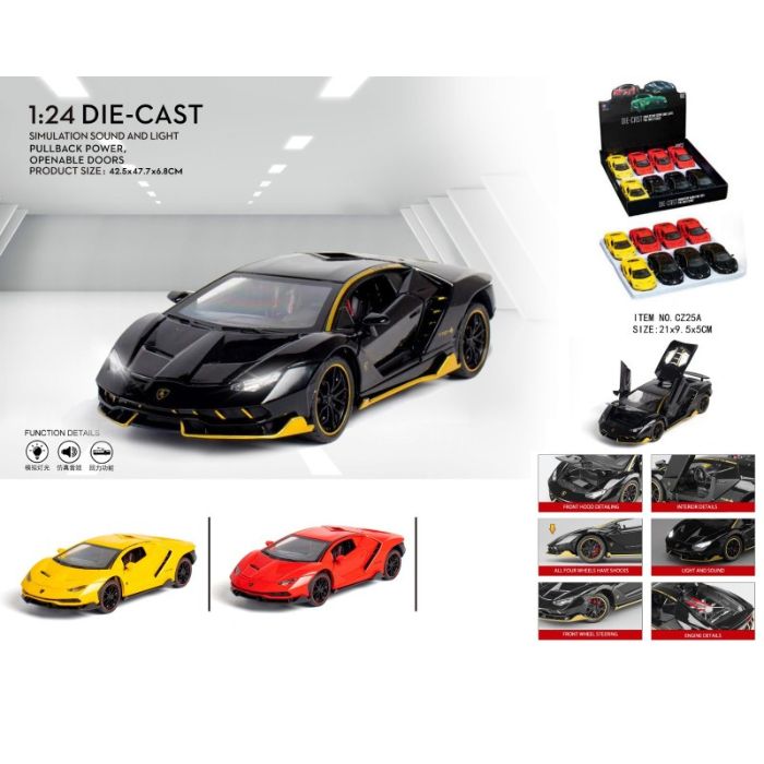 8 pcs  Display Box - 1:24 Lamburghini LP770 Centenario . Net price 649