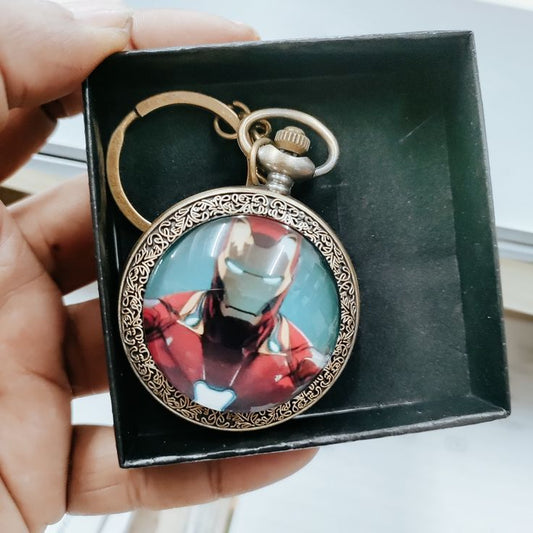 Iron man bust style pocket watch