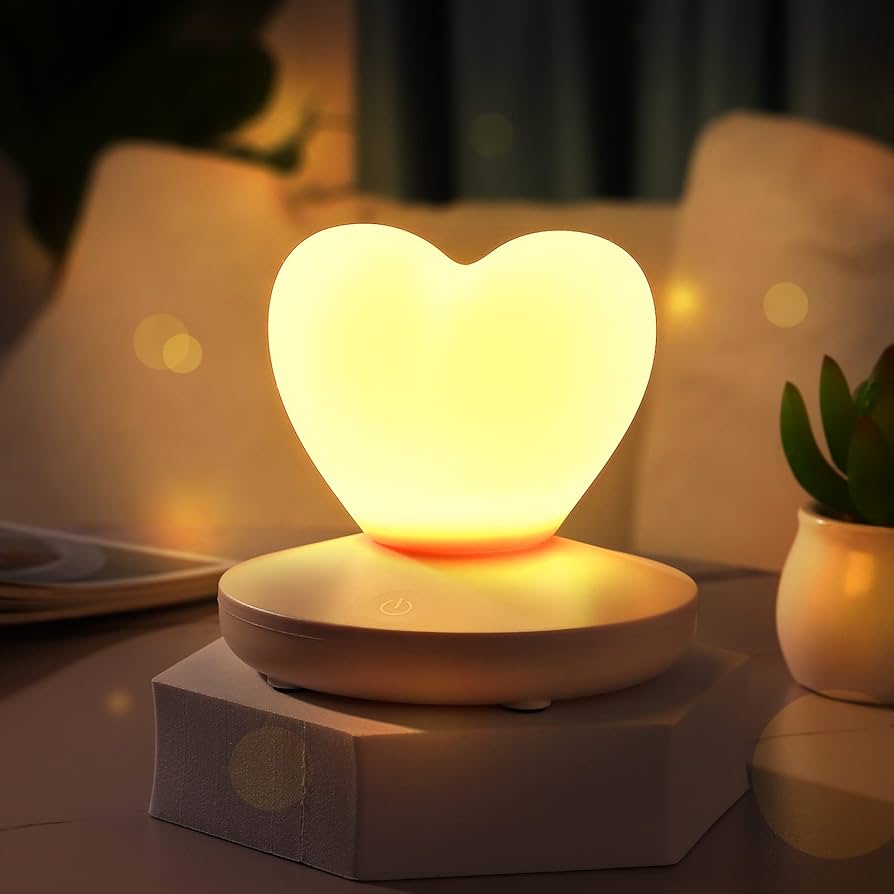 Heart sillicone lamp