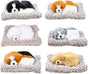 Medium size sleeping dog showpiece with voice mix colours