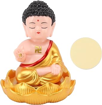 Rengu Buddha Status Solar Powered for Home (Mix color cloth)