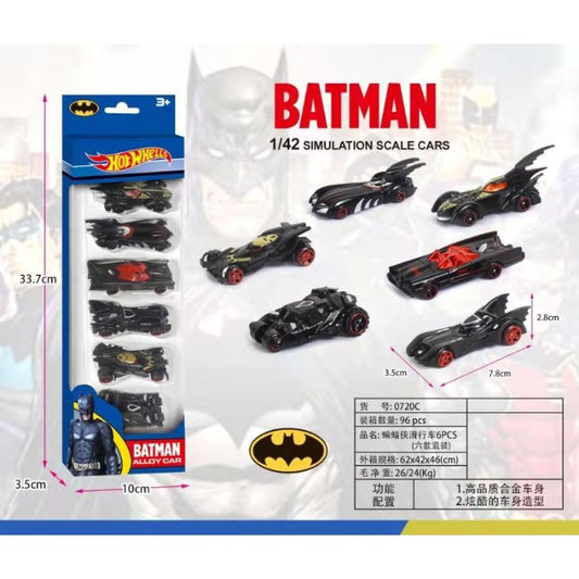 1:42 pack of 6 Batty cars Metal