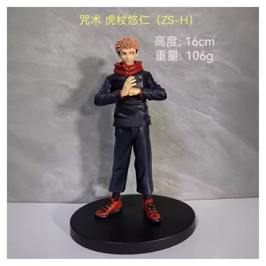 Yuji Jujutsu Kaisen red hair standing figure
