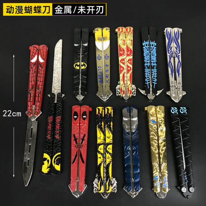 Mix super hero design foldable knife pack of 2 ( net price 155 )