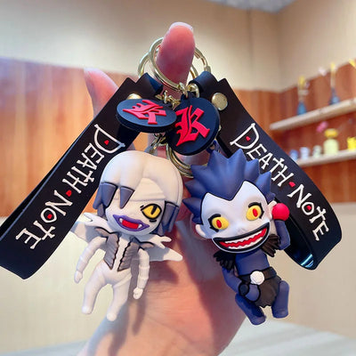 3pcs - mix design deathnote Rubber keychain (eff price 35)