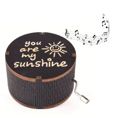 You are my Sunshine Round music box