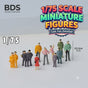 100 pcs - 1:75 scale man figures