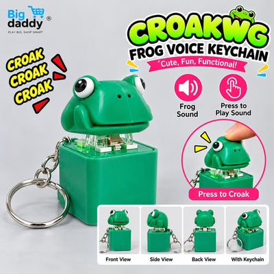 6 pc- Push-Button Keychain with sound- Frog NP 65