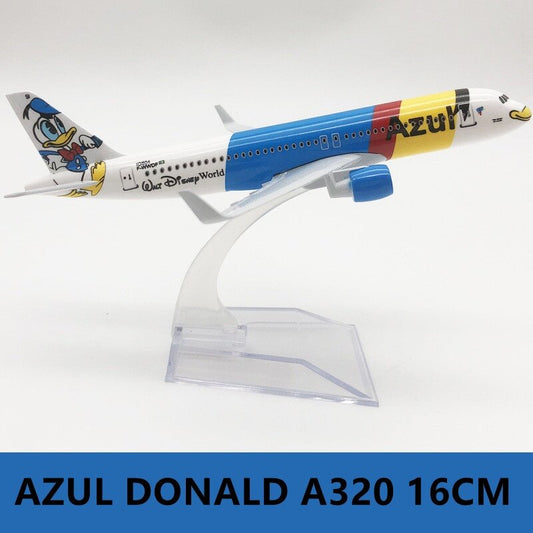 Donald Duck A320 16 CM MODEL PLANE METAL ALLOY