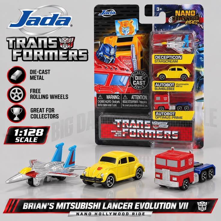 Jada Toys Transformers Mini Car Set 1