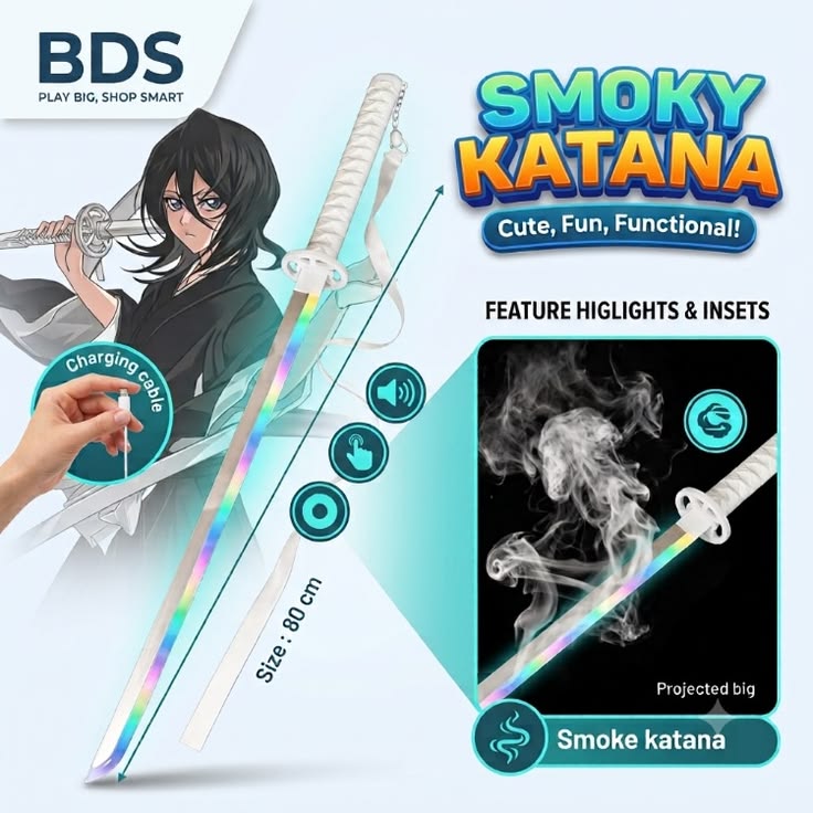 Smoke Katana White