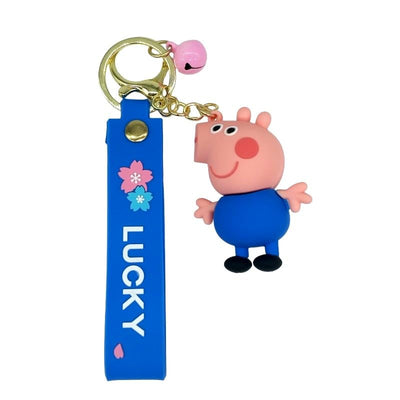 3pcs - New peppa pig Rubber keychain (eff price 35)