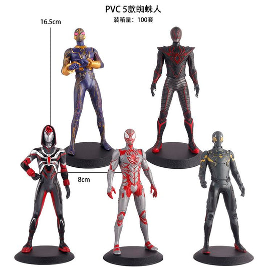 5pcs Spidy-Man action figures.