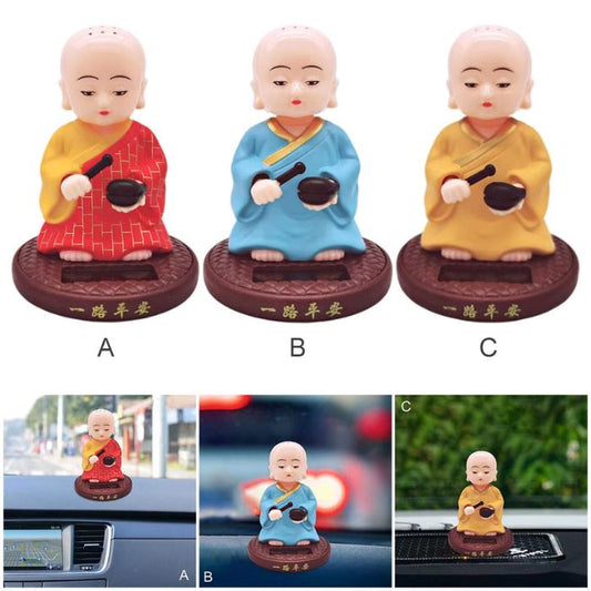 Budha ji New Plastic Box Display Solar Bobblehead