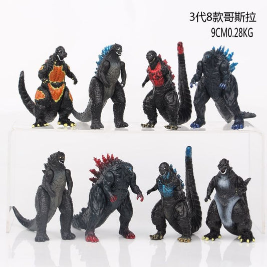 Godzilla Set of 8 (9 cm approx)