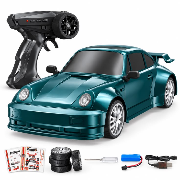 1:24 RC Racing Car 911 - Blue