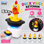 6 pc- Push-Button Keychain with sound- Duck NP 68