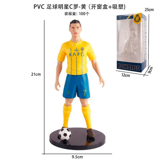 Ronaldo yellow Shirt with box figure