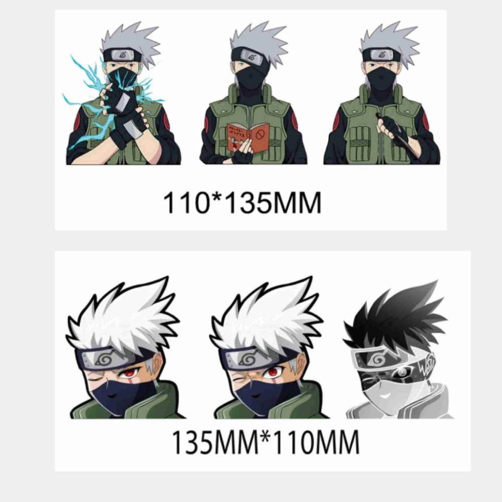 KAKASHI 3D STICKERS MIX DESIGN PACK OF 5 (eff price 50)