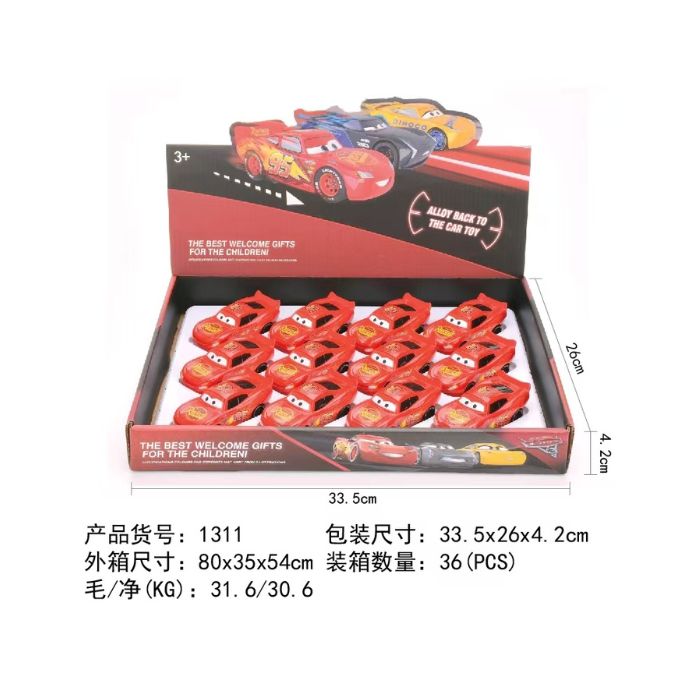 12pcs- pxl red cars net price 105