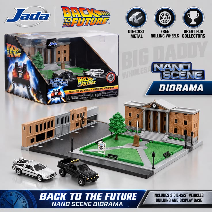 Jada Toys Back to the Future Mini Diorama