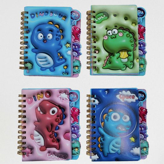 6pcs- Dino 3d pocket diary Net price 30