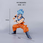 Shine blue hair son goku figure catching position