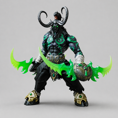 World of Warcraft Illidan Stormrage 22cm Movable Demon Hunter Figure