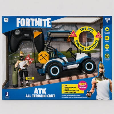 2pcs Fortnite RC ATK All Terrain Kart (Net price 2579) – 25cm Remote Control Drift Vehicle with 10cm Figure