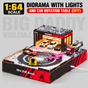 1:64 Scale Drift Arena Diorama with Lights (DIY) – Cars & Figures Not Included