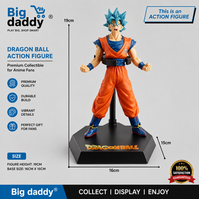 Dbz Goku standing blue hair 19 cm