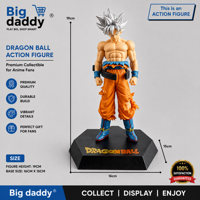 Goku silver hair standing 19cm