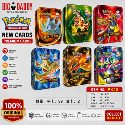 Pokimon Premium cards In tin box -  Pk 40