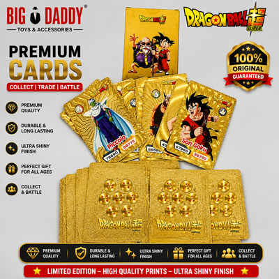 Dbz Gold cards mix design ( Pack of 10 ) Net price - 78