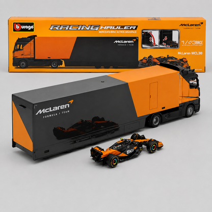 Burrago 1/43 #4 Racing Hauler