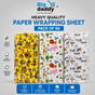 Mix design Smiley / jungle  print  Paper wrapping sheet Pack of 50