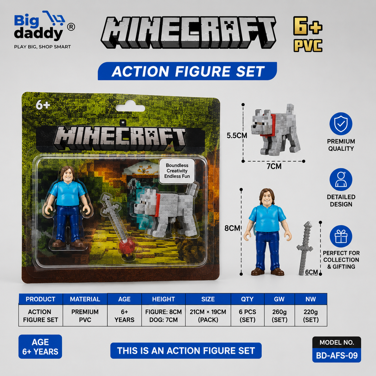 Mycraft main character steve set