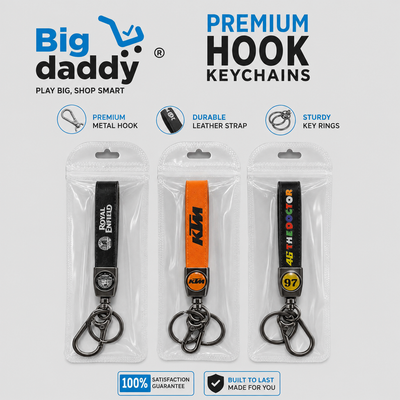 mix Premium Hook keychains for bike  Pack of 3 ( Net price - 58 )