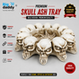 Face Skull Angry Big ashtray