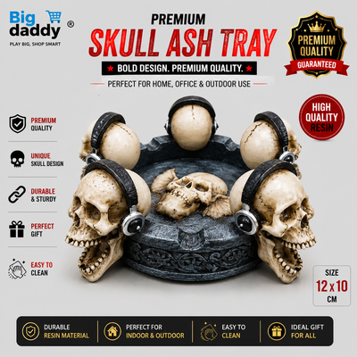 Skull with headphone Ashtray