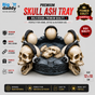 Skull with headphone Ashtray