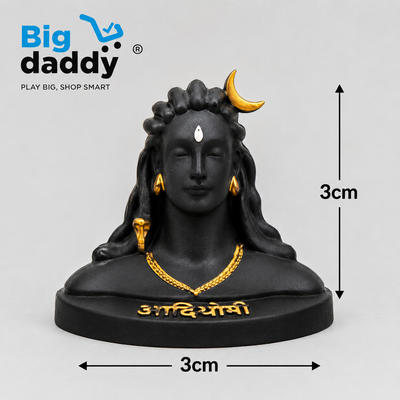 Medium size adiyogi for car dashboard ( Pack of  3 - Net price 48 )