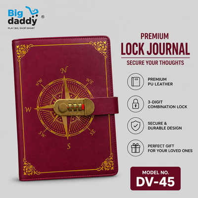 Hari (Magic Boy) Compass lock premium leather Diary DV45