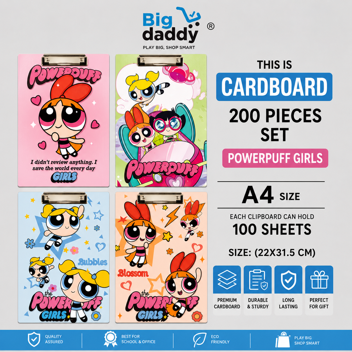 Powerpuff board Pack of 6 ( Net price - 45 )
