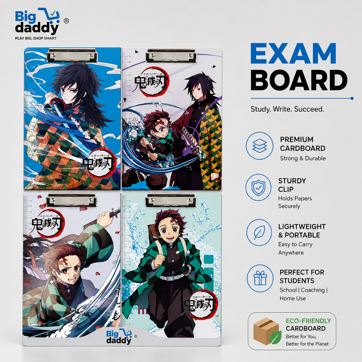 Demon slayer Cardboard Pack of 6 ( Net price - 45 )