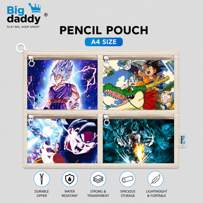 Dbz coloured A4 Size file pouch  Pack of 12 ( Net price - 22 )